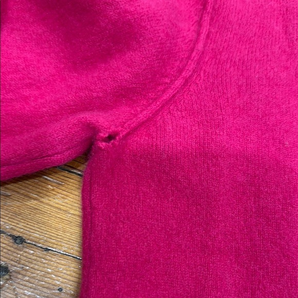 Magashoni Pink Hooded Cashmere Zip-Up Sweater Size Small - Picture 9 of 9